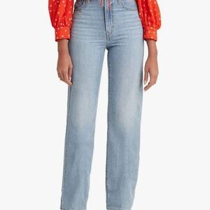 Levi's Women's High Waisted Straight Jeans, In A Pinch-Light Indigo, 28